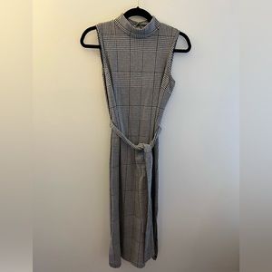 Banana republic plaid midi dress
